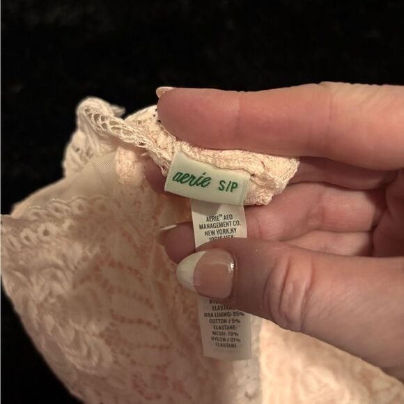 Aerie Lace Bralette in Soft Pink - Picture 3 of 3